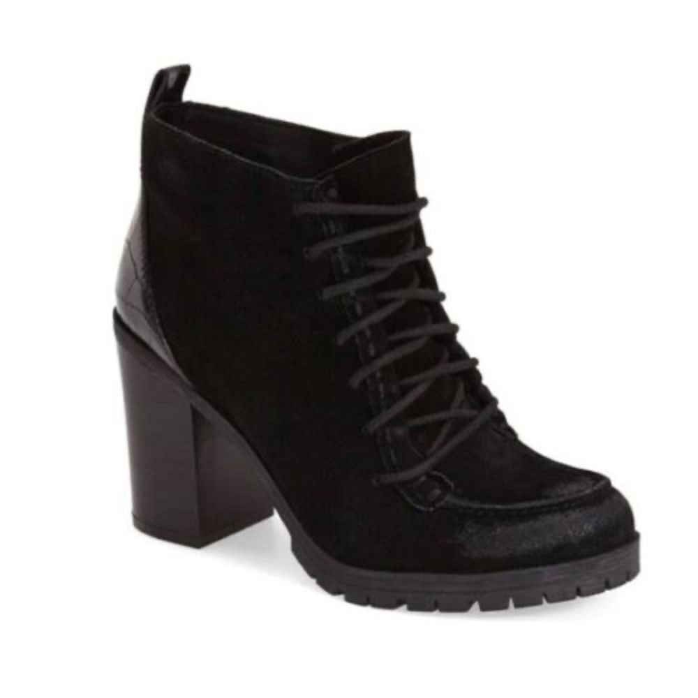 Circus By Sam Edelman Denver Black Suede Ankle Booties Sz‎ 7.5